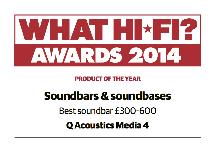 Q Acoustics Media 4 Award 2014